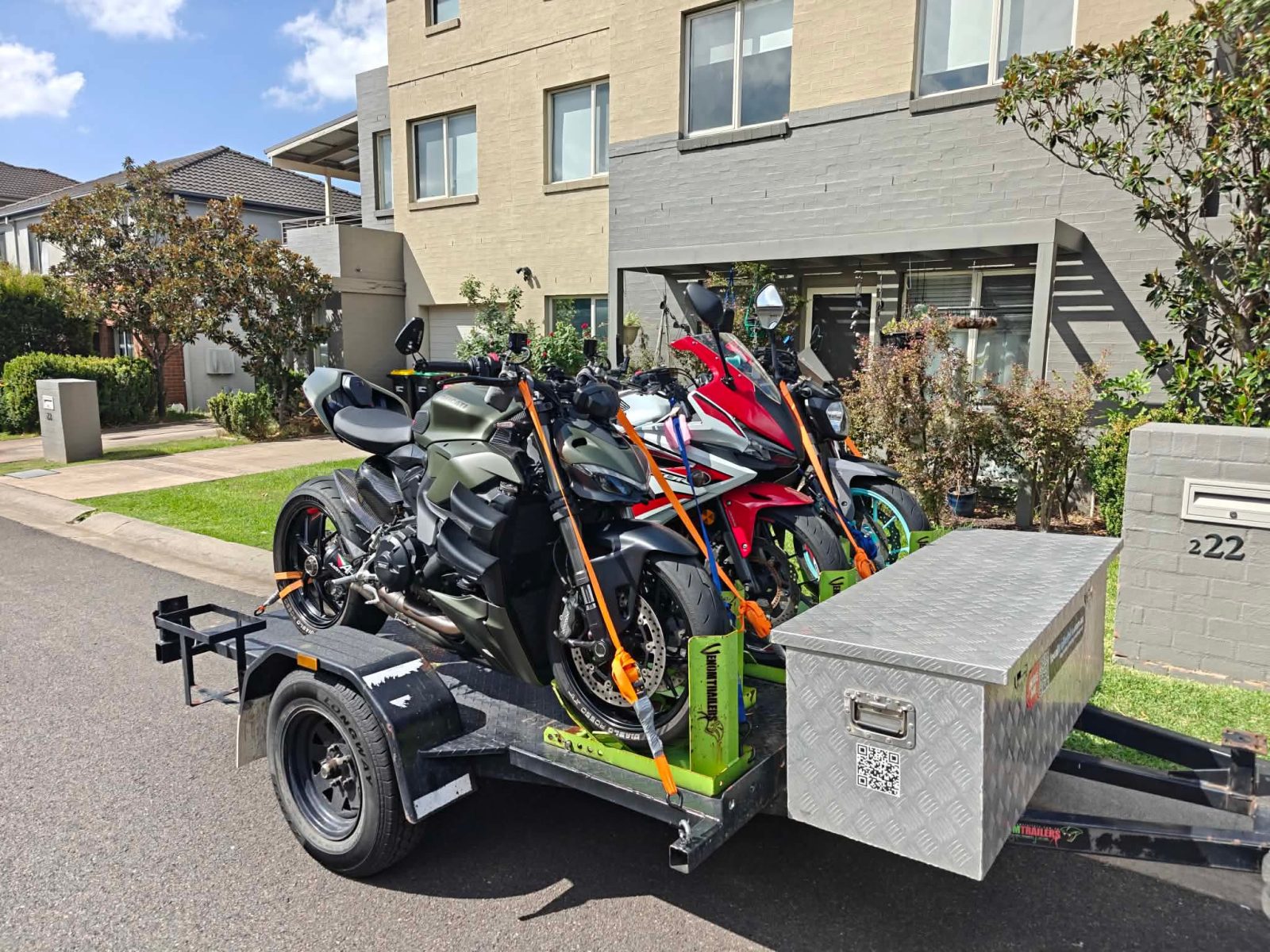 Motorcycle trailer hire - Sydney